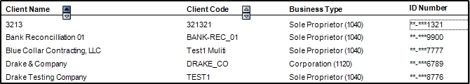 Client listing report